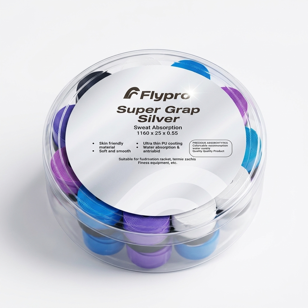 FLYPRO Super Grap Silver Series Grip - Premium Wholesale Badminton Equipment imported by Zolt International