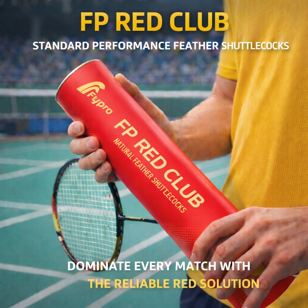 ZOLT RED Shuttlecock Aerodynamic Design and Outer Tube Cover Specifications